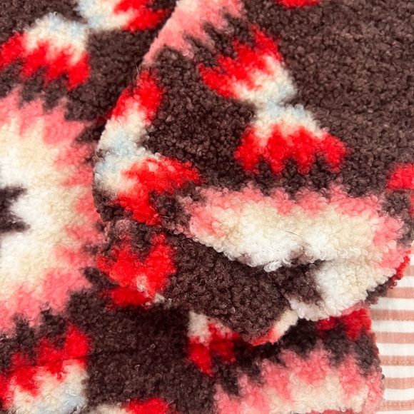 LOFT Sherpa Hoodie Sunburst Size Medium New with Tags - Picture 6 of 11